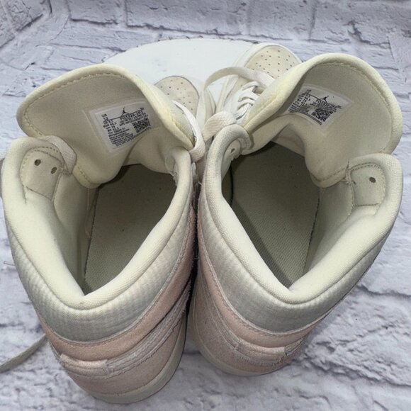 Nike Air Jordan 1 Mid SE Seersucker FQ1926-161 Sneakers Retro Womens Size 12 - Picture 9 of 10